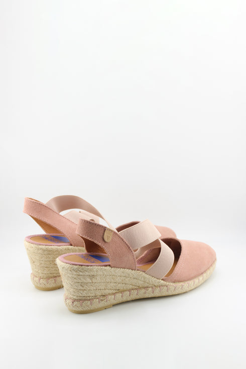 Verbenas Espadrille Wedge Sandals with Elastic Straps
